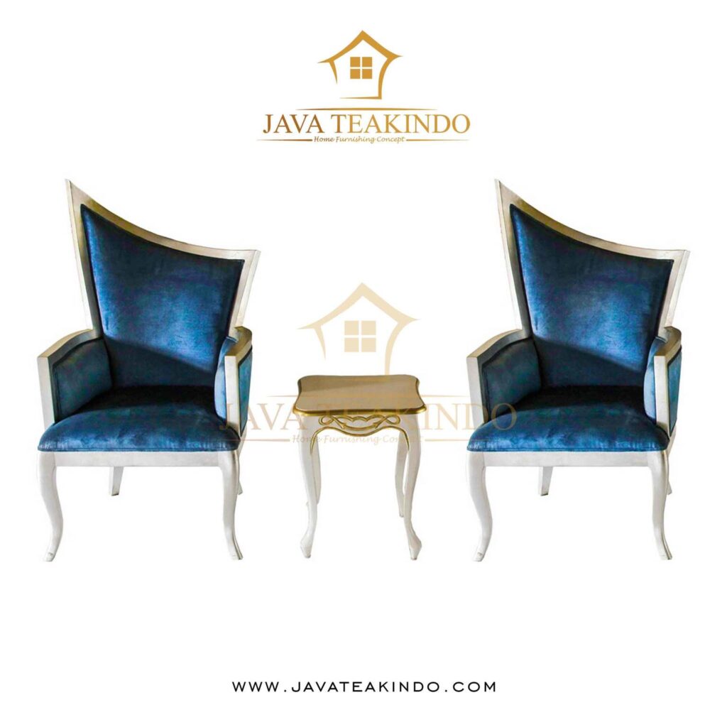ANTHONY BLUE CHAIR, javateakindo, luxury chair, luxury furniture interior, dining chair