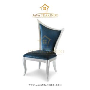 LUCIO BLUE CHAIR, javateakindo, luxury chair, luxury furniture interior, dining chair