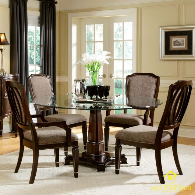 KAMILA DINING TABLE, javateakindo, luxury dining room, luxury furniture interior, dining room