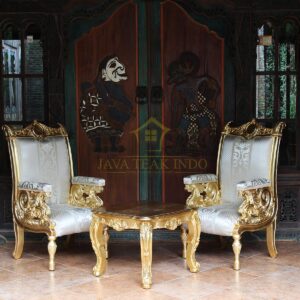 French Gold Living Chairs Serena