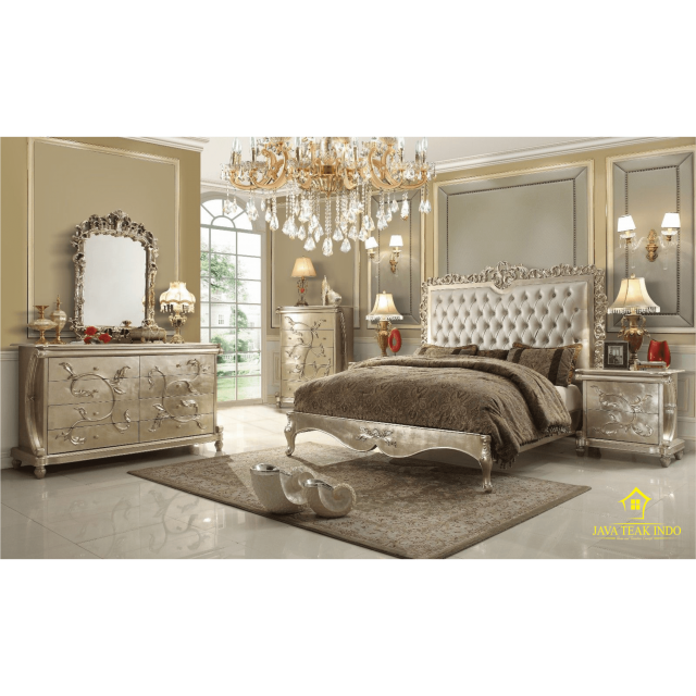 ASTURO ROCOCO BED,luxury interior, javateakindo, furniture product, luxury bedroom