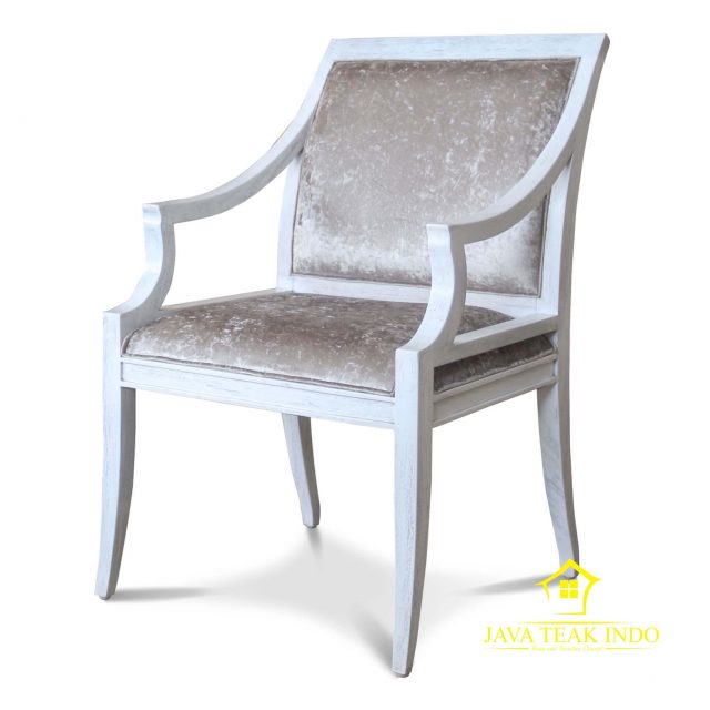 PETER WHITE CHAIR, javateakindo, luxury chair, luxury furniture interior, dining chair