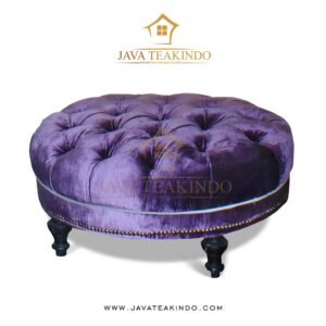 ANANSTASYA PURPLE STOOL, javateakindo, luxury stool, luxury furniture interior, stool furniture product