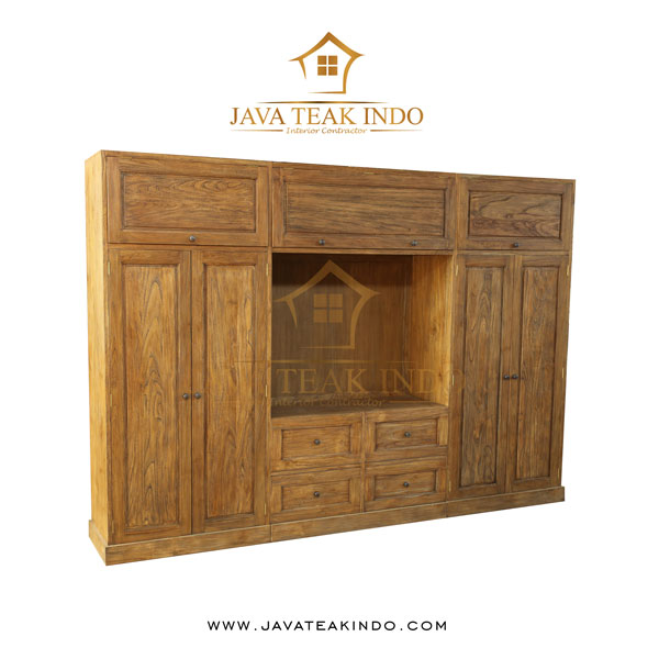 display cabinet destra, java teakindo, antique furniture